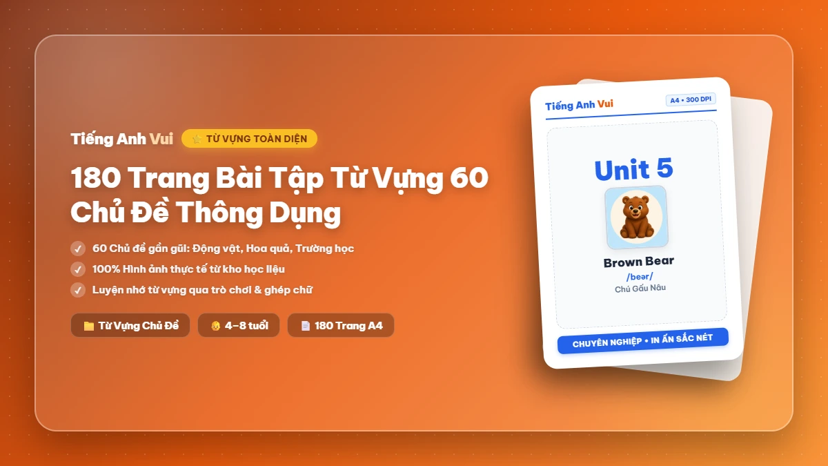 Bộ bài tập từ vựng