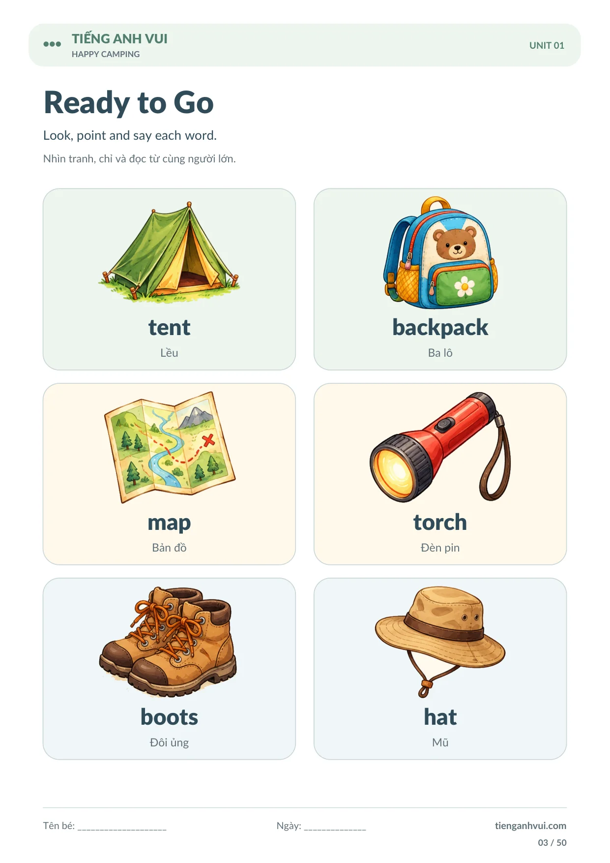 Happy Camping – Cắm Trại Vui Vẻ - Trang 3