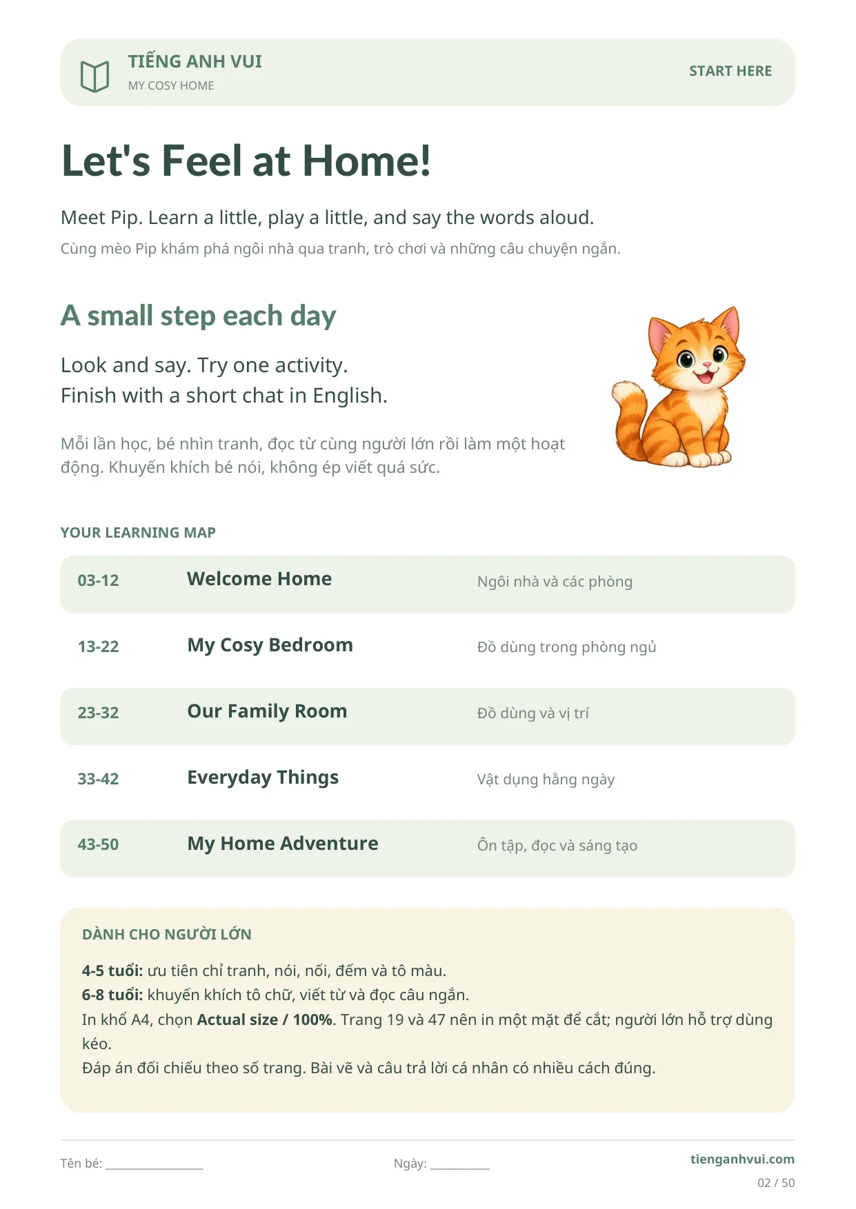 My Cosy Home – Ngôi Nhà Ấm Áp - Trang 2