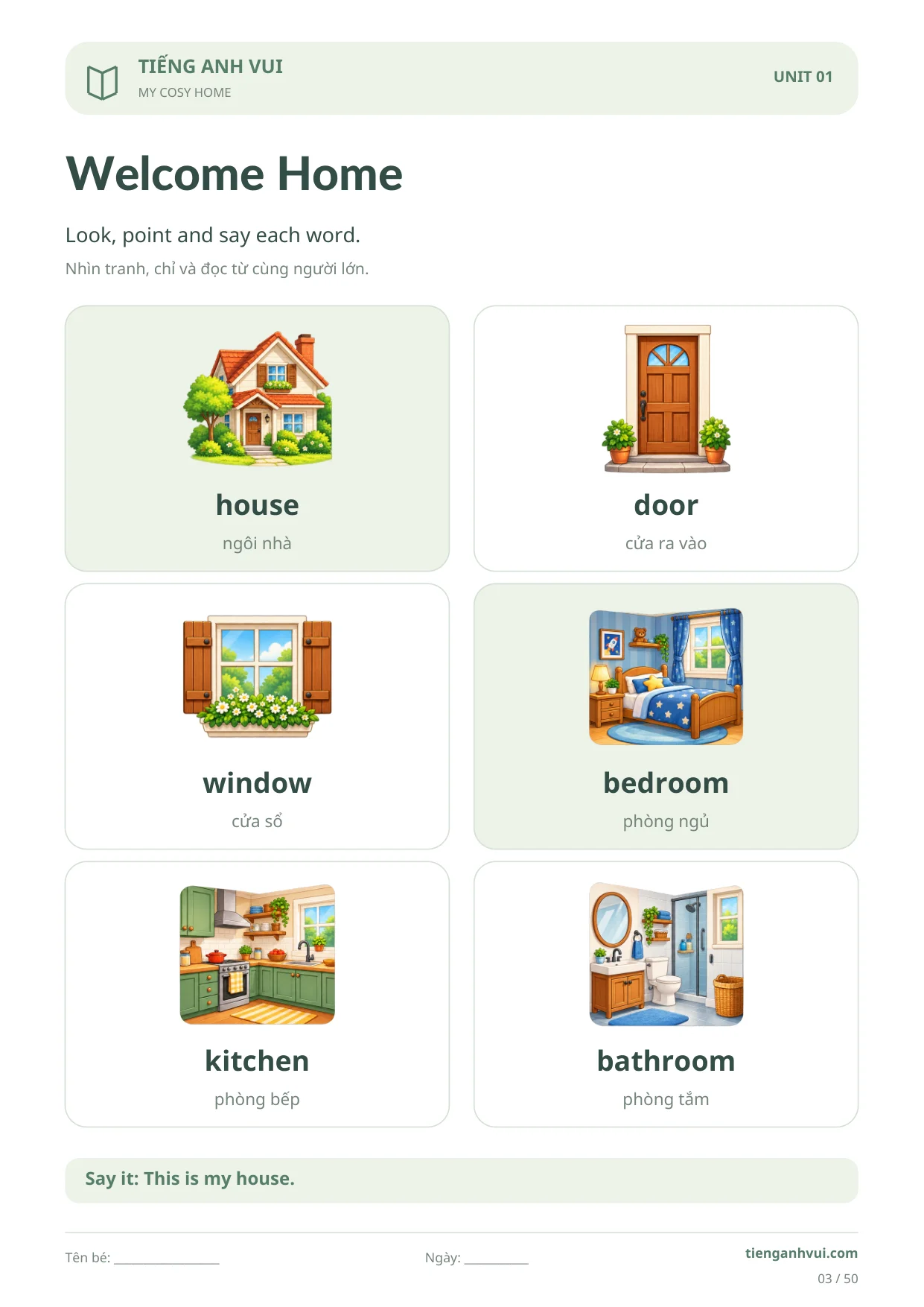 My Cosy Home – Ngôi Nhà Ấm Áp - Trang 3
