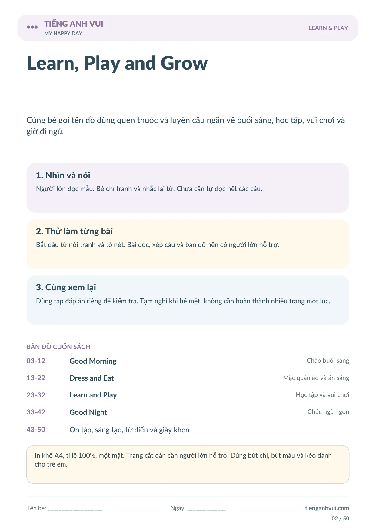 My Happy Day – Một Ngày Vui Vẻ - Trang 2